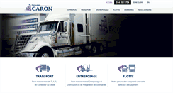 Desktop Screenshot of groupecaron.com